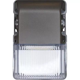 Patriot Lighting Bronze Slim LED Dusk To Dawn Outdoor Shed Security Mini Pack Light Wall Mount