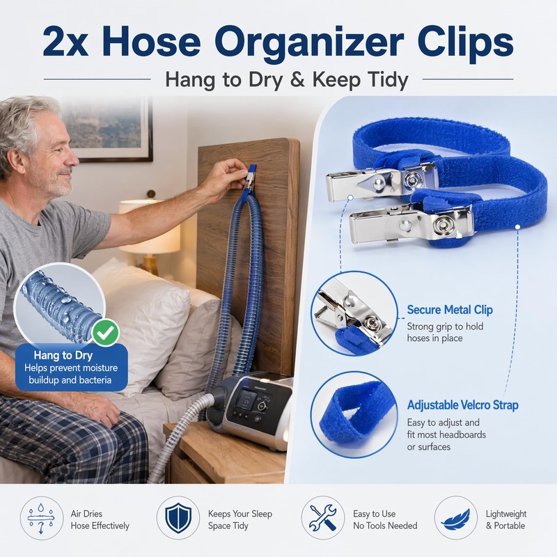 CPAP' Hose Cleaning Kit with 6.5ft Flexible Brush, Soft Mask