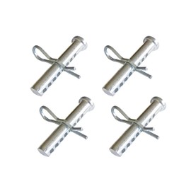 Adjustable Porous Clevis Pin, Spring Steel 8 Hole Pin & R-Clip Crank Kit, Farm, Automotive Fasteners (Dia.: 7/16in(11mm)-4Pcs)