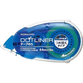 Kokuyo tape glue dot liner Solid Stick Type Tight Replacement 8.4 mm X 16 m For Thalia – D400 – 08x12 1 Box (12 Pieces)