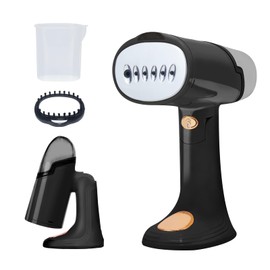 Garment Travel Steamer for Clothes Portable: Black Clothing Steamer Handheld 1500W Hand Held Mini Steamer Fabric Shirt Plancha a Vapor para Ropa Home Dorm Room Travel Essentials