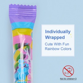 Twist Rainbow lollipops,Individually Wrapped Bulk Unicorn,for Kid's Birthday Party,12g Guava Flavor 22 Count
