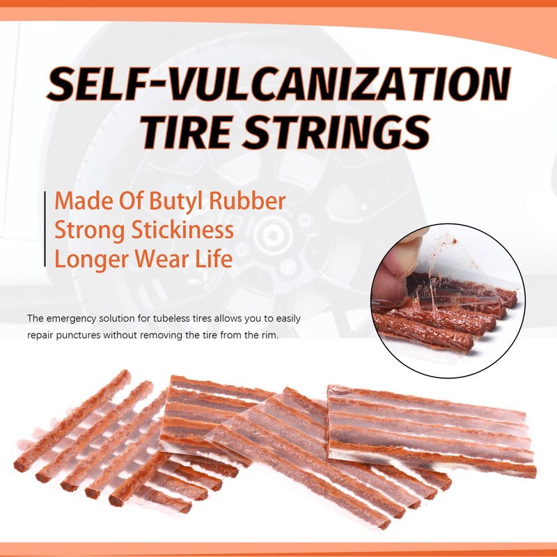 Tanstic 34Pcs Tire Repair Kit Auto Tire Plug Kit Includes