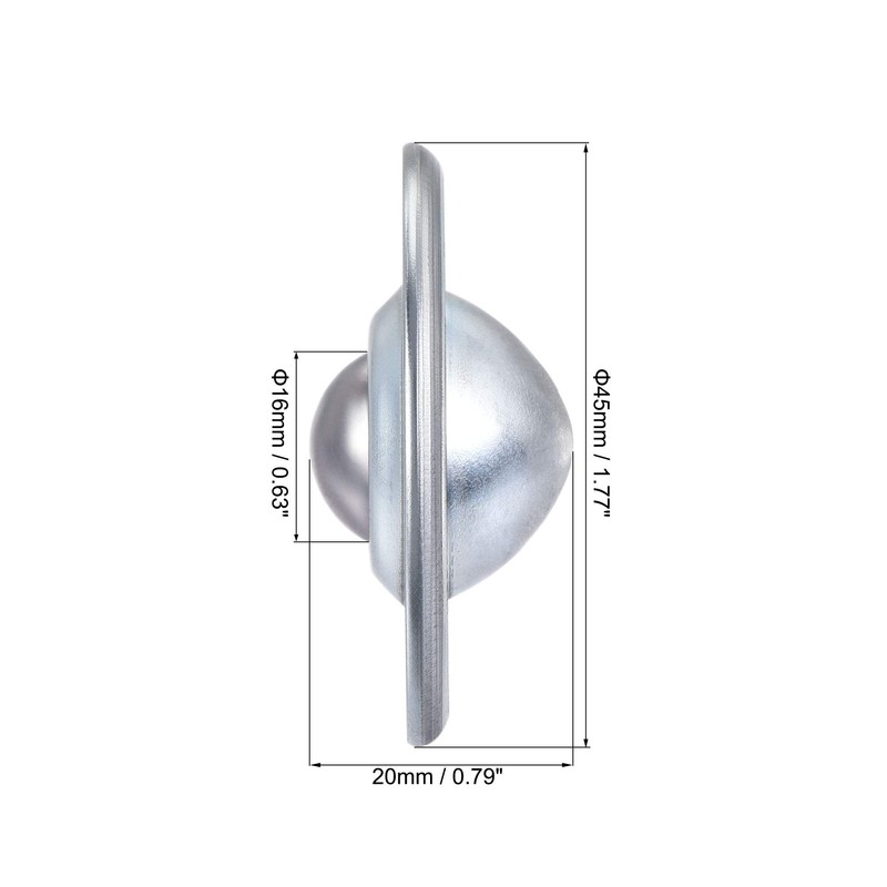 sourcing map Ball Transfer Bearing Unit 16mm 22Lbs Carbon Steel