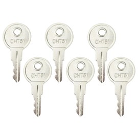 CH751 Keys Replacement for RV Compartments Campers Storage Cabinets Door Lock T-Handles Tool Boxes Pickup Shells (Pack of 6)