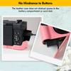 Rieibi Camera Case For Canon PowerShot V1, Pu Leather Half