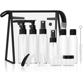 Morfone Travel Bottles Kits -TSA Approved Travelling Size Containers for Toiletries Leak Proof Refillable Liquid Travel Essentials with Toiletry Bag for Cosmetic Shampoo Conditioner Lotion
