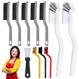 11Pcs Crevice Cleaning Brush Kit, Hard Bristle Crevice Cleaning Brush Tool