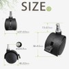 Brodio Casters Set of 4 Insert-In Casters Replacement Casters Quiet