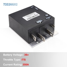 73326G02 36V/350A /PDS Shunt Controller ITS Replacement for EZGO TXT Electric PDS Golf Cart 2000-2009 Compatible with 73326-G02/ 73326G03/ 73326G04/ 73326G05/ 73326G06/ 73326G07
