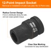 sourcing map 2Pcs 3/4-Inch Drive 12 Point Impact Socket 18mm