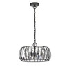 Chloe Lighting Kennedy Transitional 3 Light Rubbed Bronze Ceiling Pendant