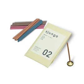 sjunga Incense, Incense, Aroma Stick, Short Type, Pack of 15, Aroma Incense, Citrus, Bamboo, Sea Style, White Lotus, Made in Japan, Incense (02 Osmanthus Somei Yoshino Marika Shiraki Lotus)