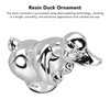 Duck Ornament Electroplating Resin Duck Sculpture Stylish Decorative Duck Figurine