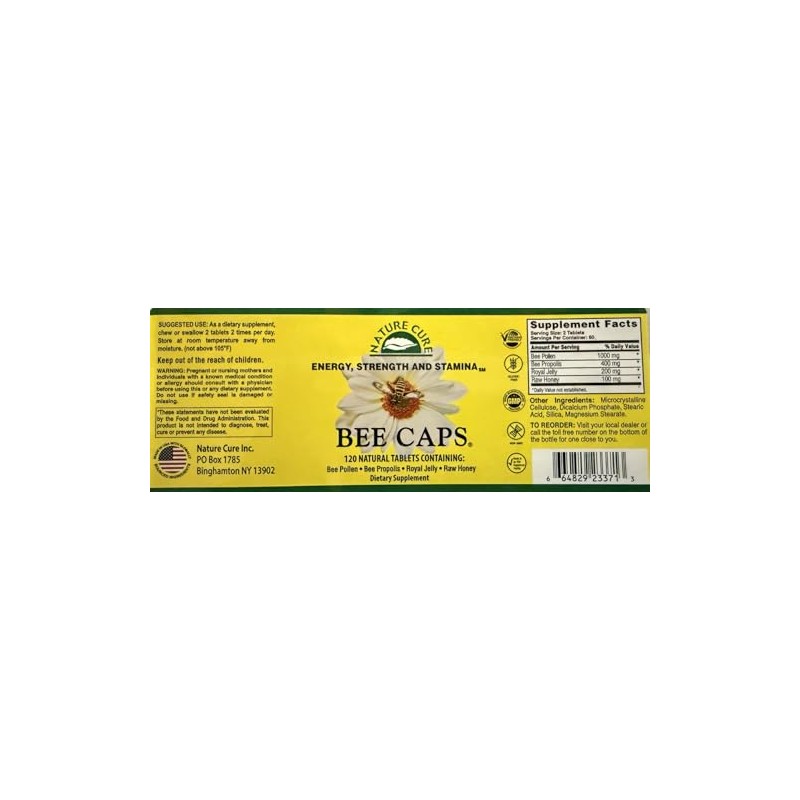 Nature Cure Bee Caps Nature Cure Bee 120 Caplet