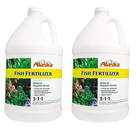 ALASKA Fish Emulsion Fertilizer 5-1-1 Concentrate 1 Gallon (Тwо Расk)