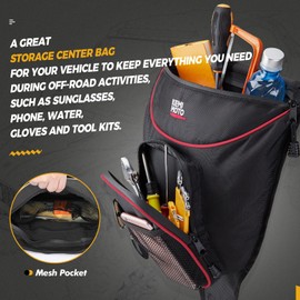 KEMIMOTO UTV Storage Bags Center Storage Compatible with Polaris RZR XP 1000 570 800 900 S 900 S 1000, 1680D High-Density Water Resistant Zippers UTV Cab with Multiple Pockets