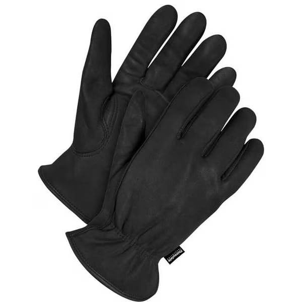 MOLLIFII Grain Deerskin Driver Lined Thinsulate C100 Black, Size L,