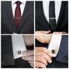 Wynameleri Mens Tie Clips and Cufflinks Set 12 PCS Formal