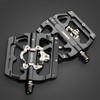 MTB Pedals Aluminum Aolly SPD Flat Dual Platform with Cleats