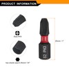 sourcing map 4pcs PH3 Phillips Screwdriver Bit 1/4" Hex Shank
