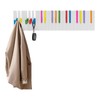 WUSILILU 23.6in Piano Shaped Wall-Mounted Coat Rack with 16 Hooks,