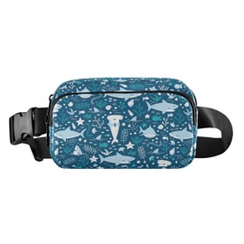 Shark Belt Bag for Women Fanny Pack Lightweight Waist Bags Waterproof for Travel Walking Running Hiking Cycling