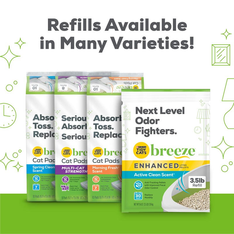 Purina Tidy Cats Litter Pellets, Breeze Refill Litter Pellets in