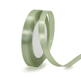 Sage Green Ribbon 3/8 Inch, 25 Yards Sage Green Satin Ribbon for Gift Wrapping, Flower Bouquets, Hair Bows, Gift Tags, Christmas Trees, Wedding Party, Birthday and Festival Decorations