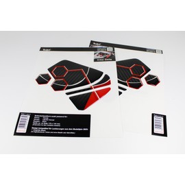 Tankpad Side Tank Pad Compatible with Honda CB750 Hornet Honeycomb Red X801702VA