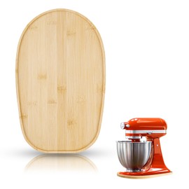 NQEUEPN Mixer Sliding Mats for Stand Mixer, Waterproof Mixer Slider Mat Wood Mixer Mover Mat Slide Pad for Mixer with 4.5-5 Qt Mixer and Mixer Appliance Moving Tray for Kitchenaid