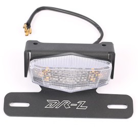 FTQYZDP Tail Tidy Kit for DRZ400 DRZ400S DRZ400SM DRZ400E 2000-2024 2025 Motorcycle License Plate Holder with Integrated LED Tail Light, Brake & Turn Signals (Clear)