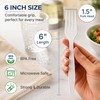 BluShine Heavy Duty Plastic Forks, Disposable Bulk Cutlery