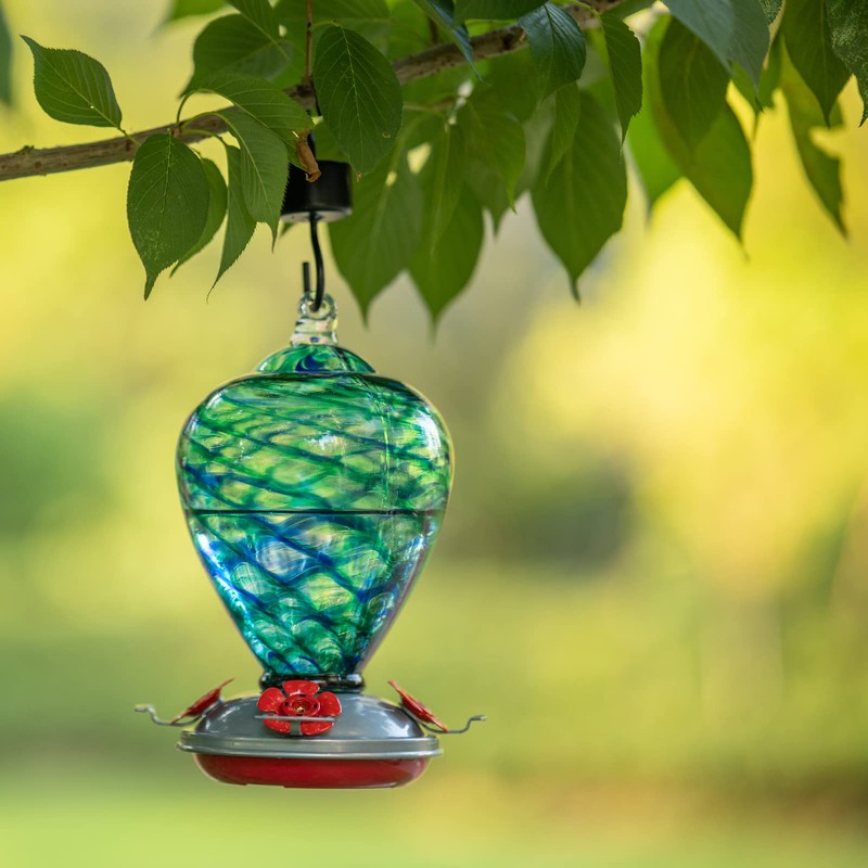 LaElvish Garden 2 Packs Hummingbird Feeder for Outdoors Hanging Ant