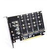 Rongdeson LM417 Quad NVMe SSD to PCIe 4.0/3.0 X16 Adapter