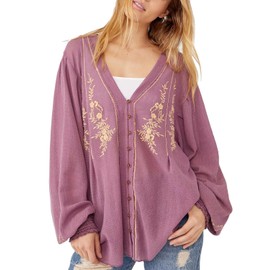 Free People Margie Top, Candied Lilac, XS