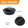 MOROBOR Hidden Concealed Recessed Sliding Door Pull Handles, 2pcs Black
