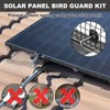 LANIAKEA 100 Packs Solar Panel Guard Clips Solar Panel Bird
