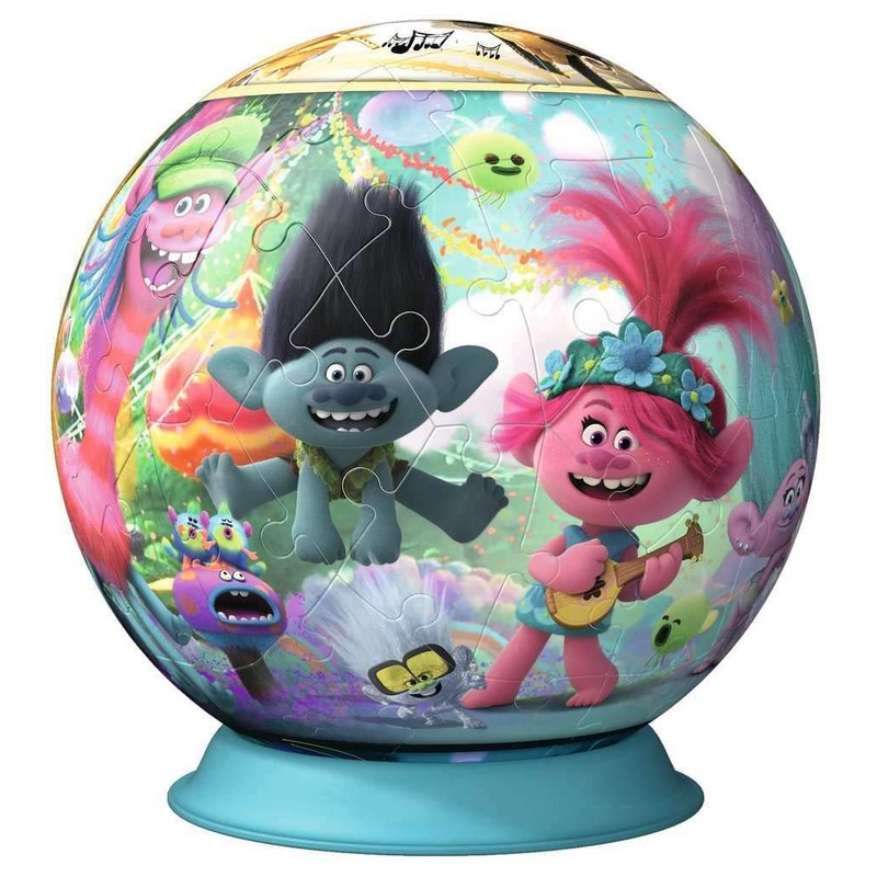 Ravensburger 3D Puzzle 11169 Puzzle Ball Trolls 72 Pieces Puzzle