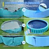 Bilibara 71'' Foldable Dog Pool, Sprinkler Pool for Kids, Non-Slip