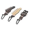 3pcs Wall Hooks Decorative 25kg Load Guitar Shape Environmental Resin