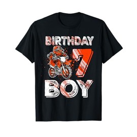 Dirt Bike 7th Birthday Shirt Dirtbike Motorcycle Lover 2022 T-Shirt