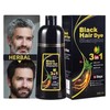 Black Hair Dye Shampoo Natural Instant 3in1 Hair Dye Shampoo