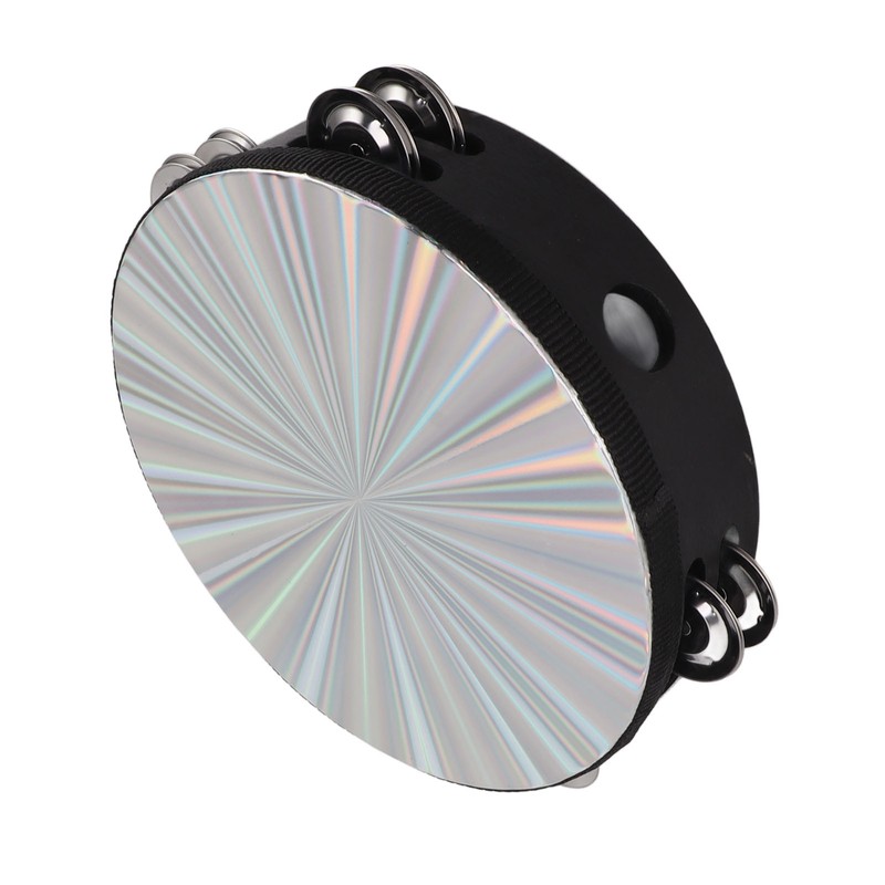 Tambourine Double Row Jingles Drum Metal Bell Handheld Drum Kids