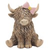 Reflections Bronze Resin Animal Ornament - 12cm Highland Cow With