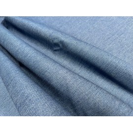 Denim Jeans Fabric Cotton Material Dressmaking Light Upholstery Dressmaking Home Decor - 180cm Wide (Denim Blue, 1 Metre)