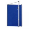 VIZ-PRO Lockable Notice Board Tamperproof cork board Class Office School