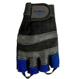 TOROMAX Weight Lifting Gloves Gym Gloves for Training, Fitness, Workout, Crossfit Exercise, cycling Leather Padded for Extra Grip Full Palm Protection, Breathable Anti Slip (Blue, Meduim)