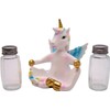 Wowser Sitting Unicorn Salt and Pepper Shaker Holder, Whimsical Salt