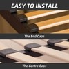72 Pcs Bed Slat Caps, Plastic Side and Center Bed